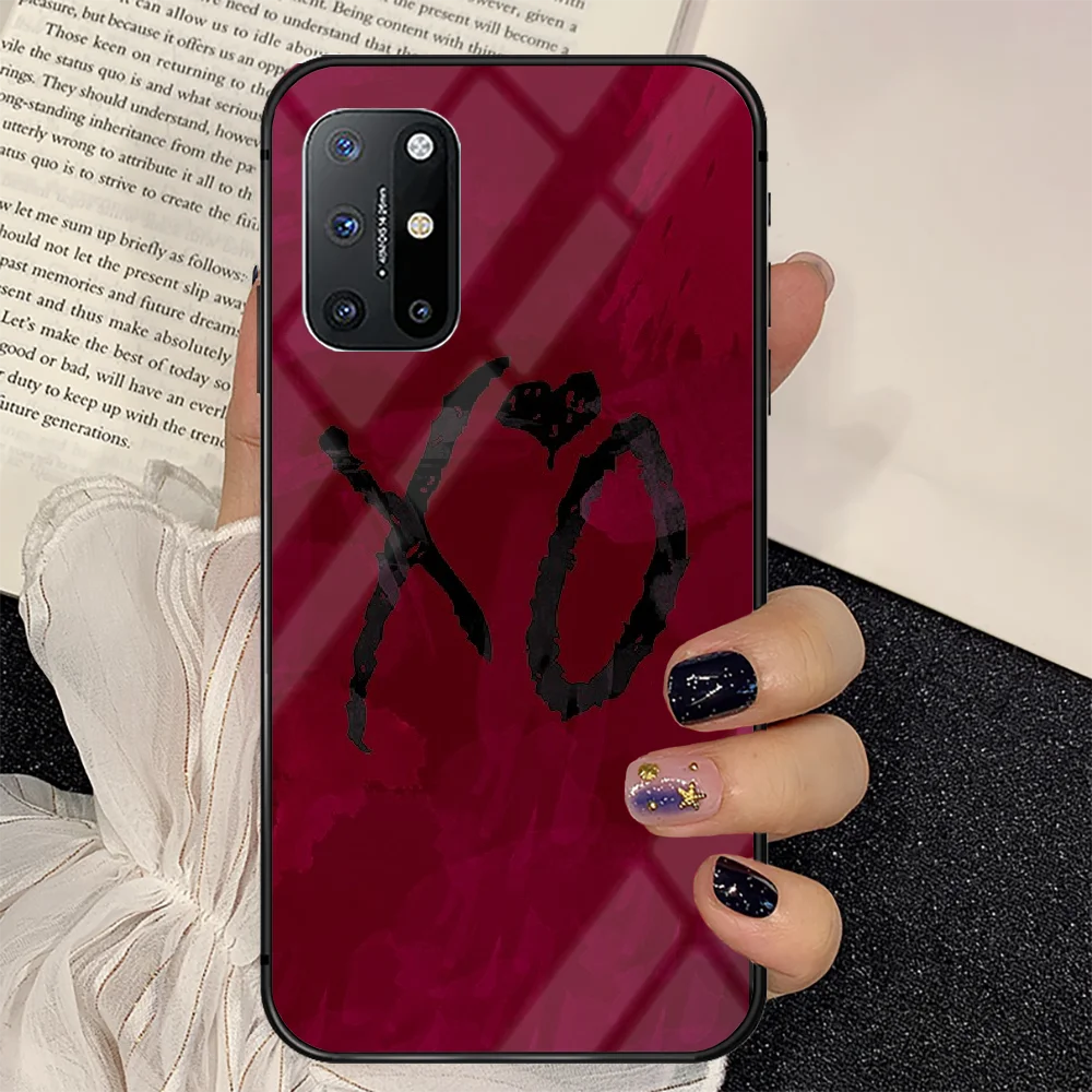 

The Weeknd XO Phone Tempered Glass Case Cover For Oneplus 5 6 7 8 9 Nord T Pro Waterproof Back 3D Pretty Painting Tpu Black Etui