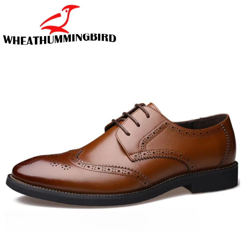 Новинка 2019 мужские роскошные классические туфли итальянские Мужские броги для