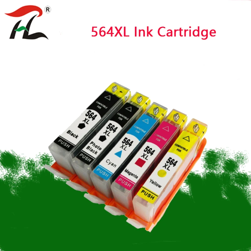5 шт. картриджи для струйного принтера HP 564XL hp 564 4610 4620 D5460/D5463/D5468/D7560|Чернильные