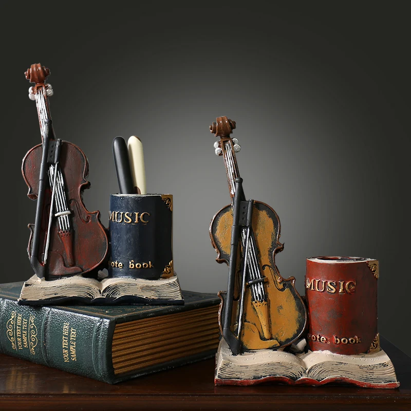 

American Style Figurines Miniatures Desktop Resin Vintage Craft Art Figurine Living Room Decoratie Home Decor DG50FM