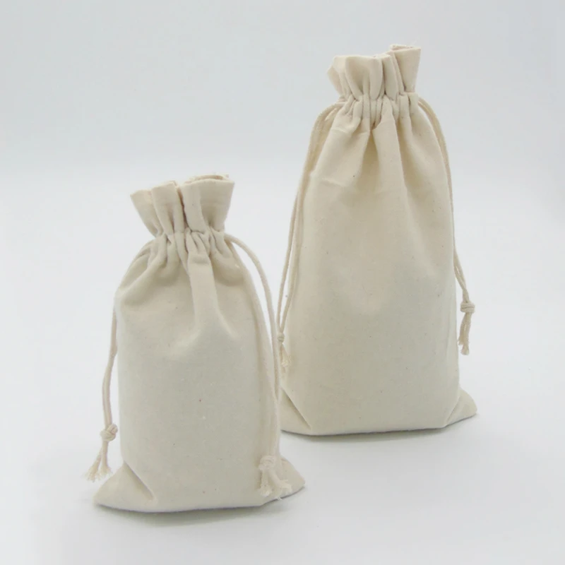 50 шт Холщовая Сумка на шнурке упаковка ювелирных изделий Свадебный