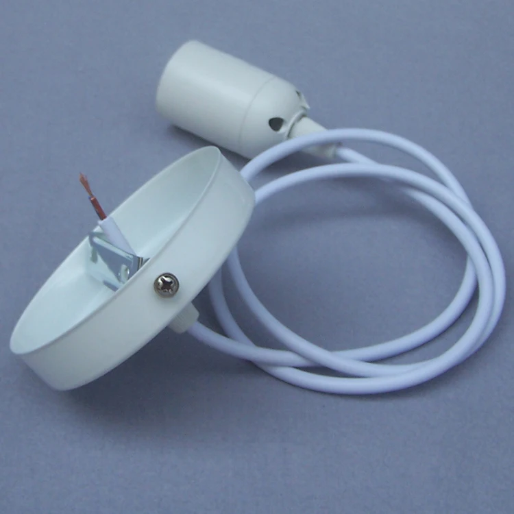 Базовая установка на потолке навес с кабелем проводной шнур комплект Пластик E27