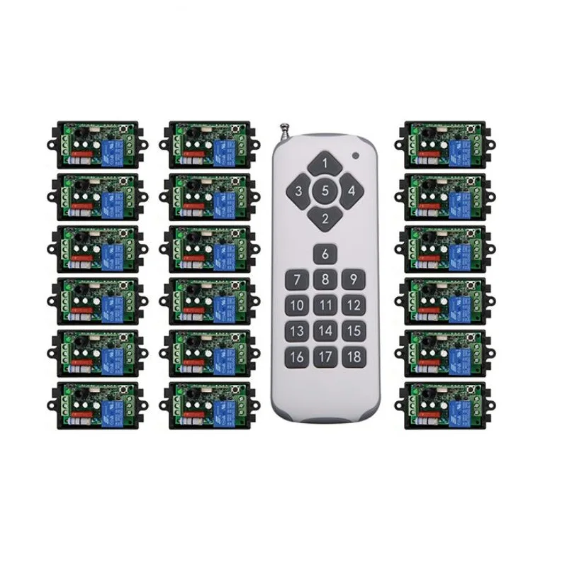 15CH 18CH 200-1000 м длинный диапазон AC220V 1CH 10A RF беспроводной переключатель системы