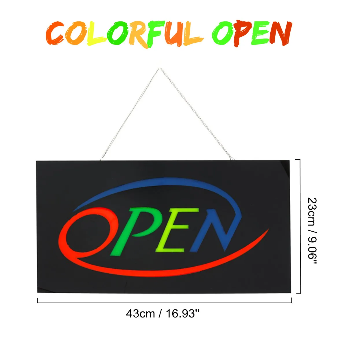 

Colorful LED Light Lamp Decor Lamp OPEN LED Neon Sign for Bar Shop Display Studio Window Wall Decoration Neon Bulb Tube