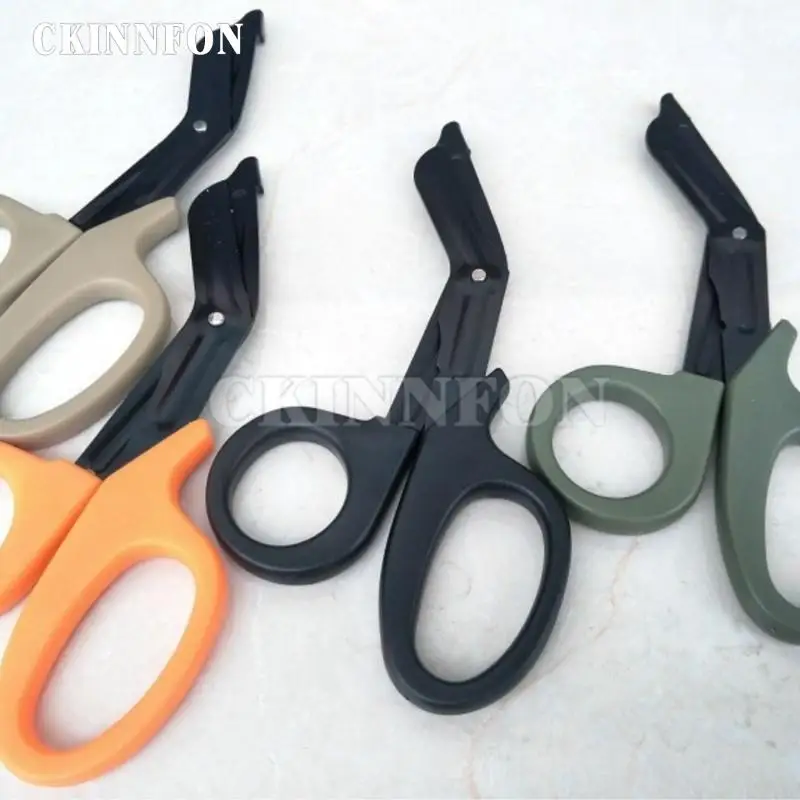 

DHL 500pcs Medical Emergency Canvas Field Equip Hot Shears Shearing Regulations Emt With Fine Teeth Survival Rescue Scissors