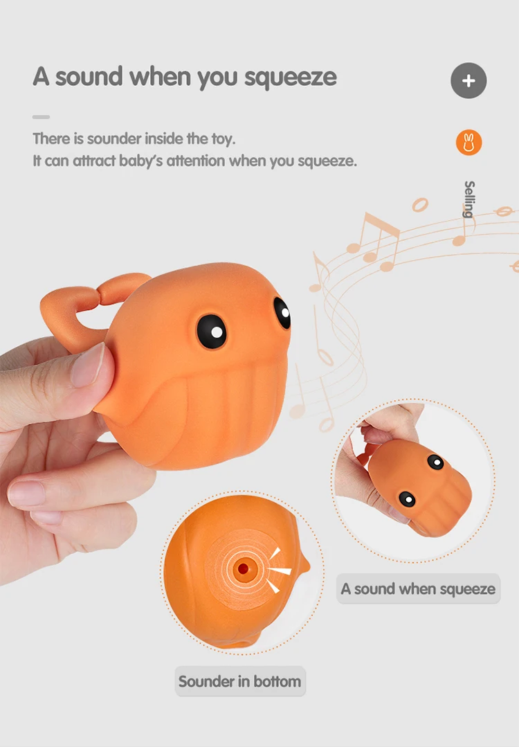Tumama игрушки для ванной 8 шт./компл. ПВХ морские животные игрушки для ванной для детей Squeeze кольцо игрушки для детей многофункциональный подарок на день рождения высокого качества Bebe игрушки