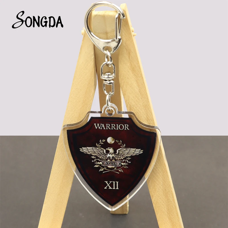 SPQR Римская империя легиона Сенат акриловый брелок держатель и люди римского