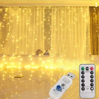 3m led fairy lights garland on the window christmas lights decoration christmas decoration for home new year fairy string lights