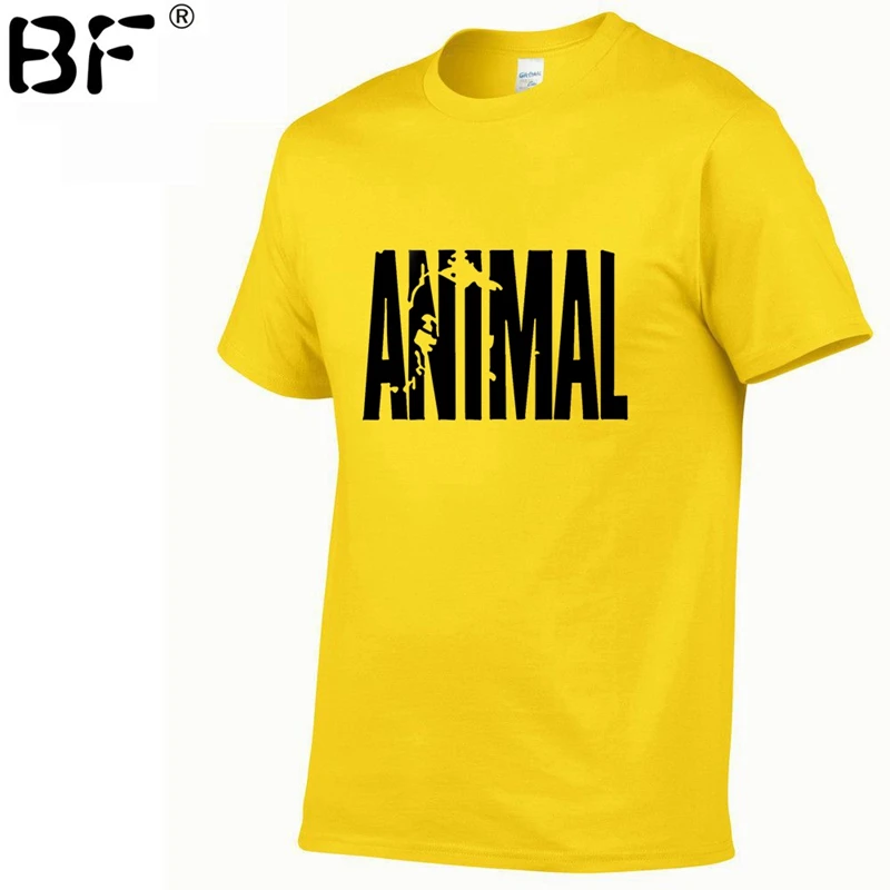 Спортивный костюм с принтом животных Футболка мышечная рубашка тренды 2018 Фитнес