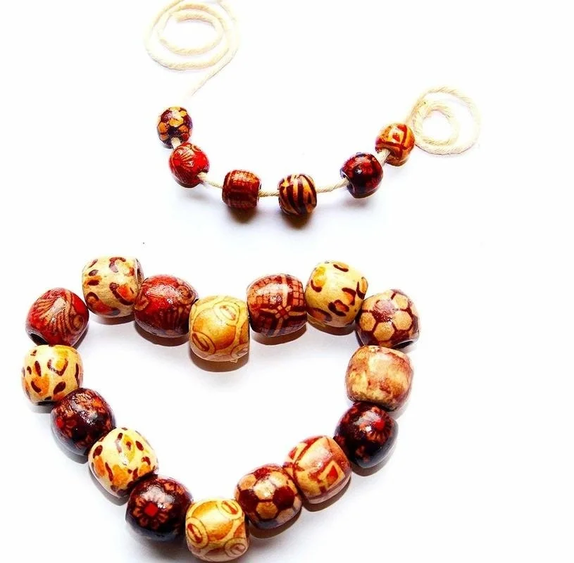 Бусины деревянные для бижутерии 8 х10 мм 100 шт.|Бусины| |