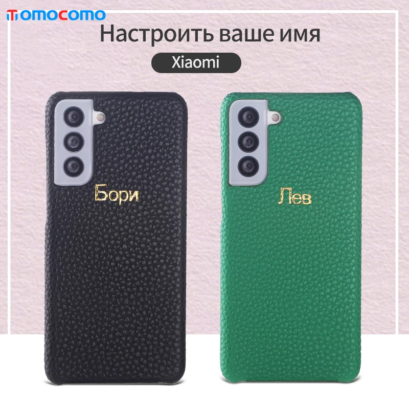 

Personalized Pebble Leather Custom Russian Initial Name Phone Cover For Xiaomi MI 8 9 Redmi Note 7 8 Pro Shockproof Phone Cover