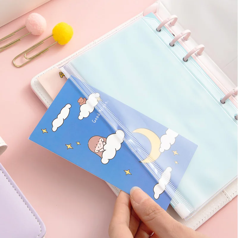 

Kawaii hand book set girl heart and paper tape ins cute material sticker a6 hand book stationery set gift box