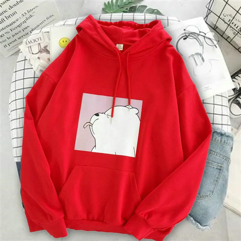 

Hoodies Oversized Print Kangaroo Pocket Sweatshirts Hooded Harajuku Autumn Casual Vintage Korean Pullovers Women Sweetshirts