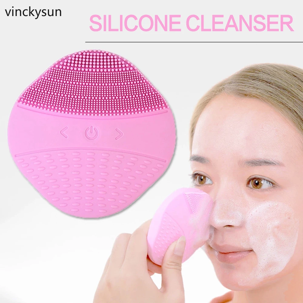 Новая USB щетка для чистки лица мини электрическая Массажная стиральная машина