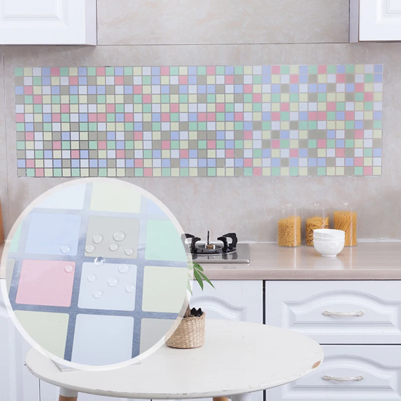 Обои из алюминиевой фольги наклейка для дома кухня скраб мозаика Dcorative наклейки