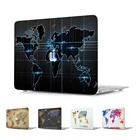Жесткий чехол для ноутбука с принтом карта мира для MacBook Air Pro retina 11 12 13 15 дюймов чехол для Macbook Air Pro 13 A1706 A1708 A1932 чехол