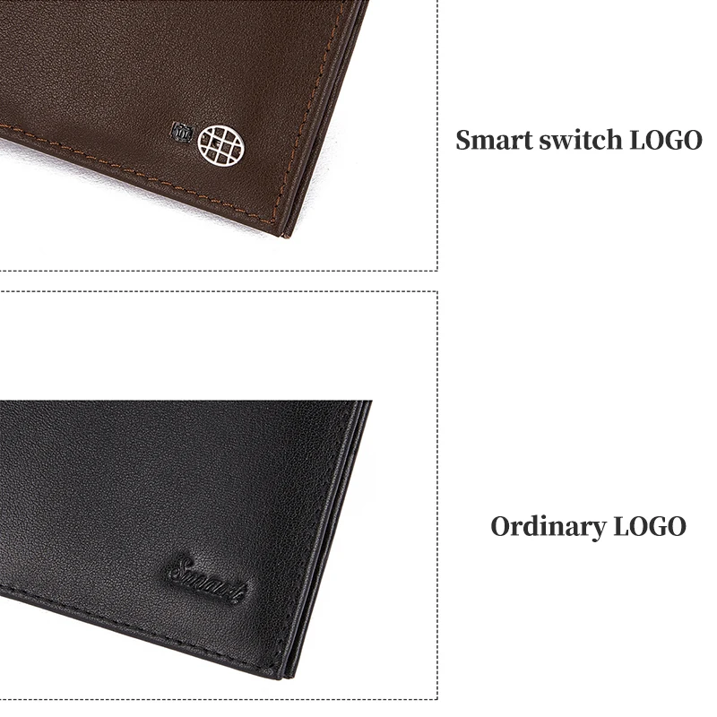 Модный новый короткий тонкий мужской кошелек с защитой от кражи для монет умный