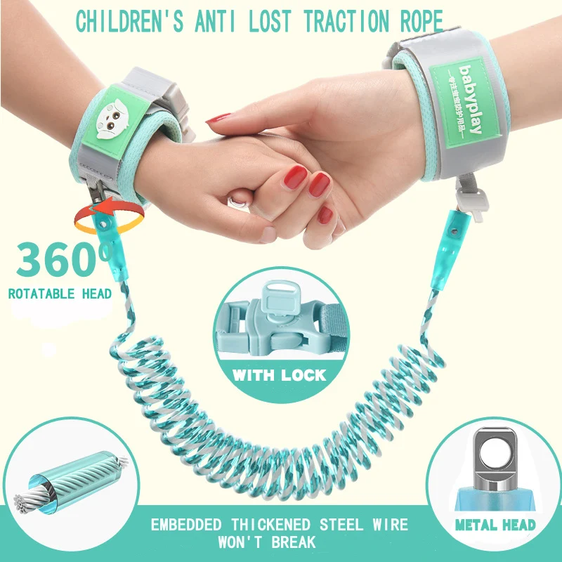 Advanced baby anti lost rope children's traction rope bracelet outdoor toddler children's anti lost rope reflective rope key