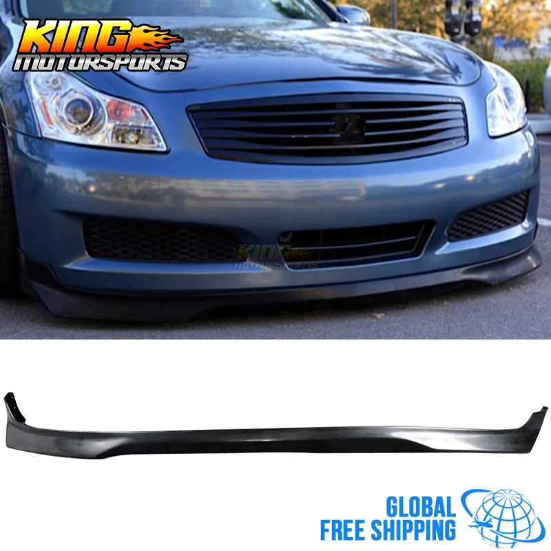 

Fit For 2007 2008 Infiniti G35 09 G37 Sedan 4Dr Rally RA Style Front Bumper Lip PU Global Free Shipping Worldwide
