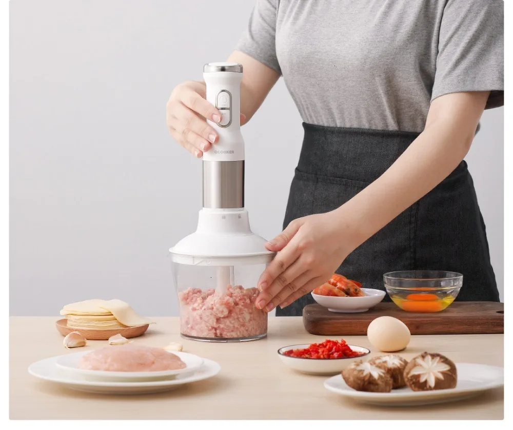 XIAOMI MIJIA QCOOKER CD-HB01 ручной блендер Электрический кухонный портативный кухонный комбайн миксер соковыжималка многофункциональная быстрая