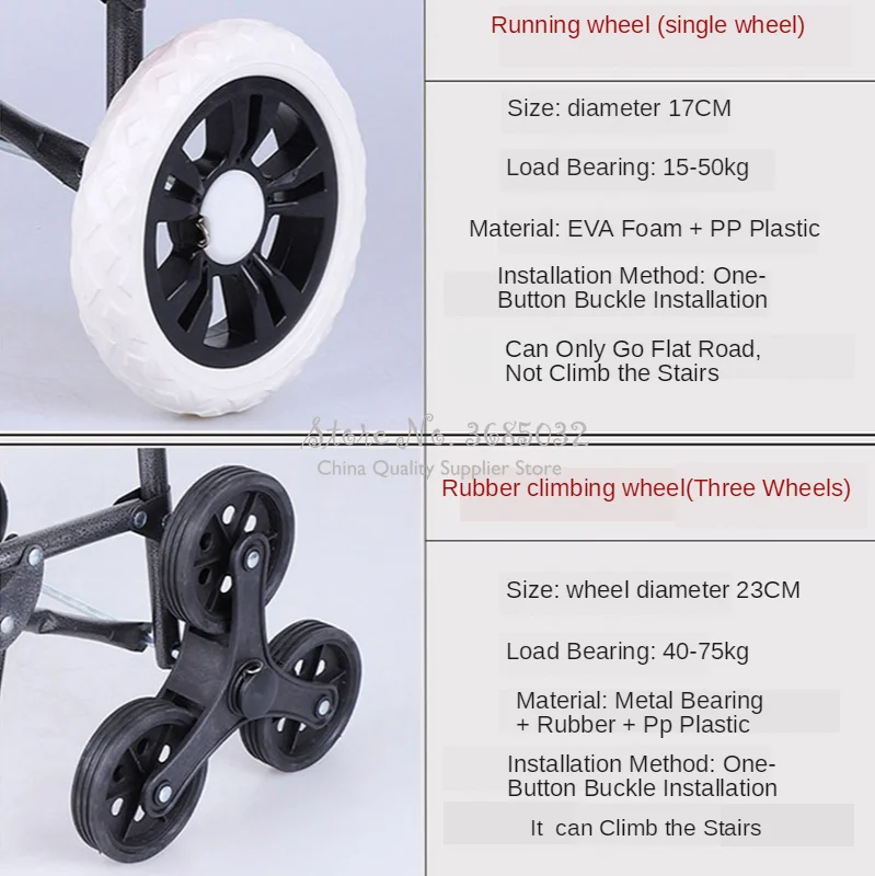 Дешевая складная корзина для покупок с колесо Сгустите стержень Чемодан