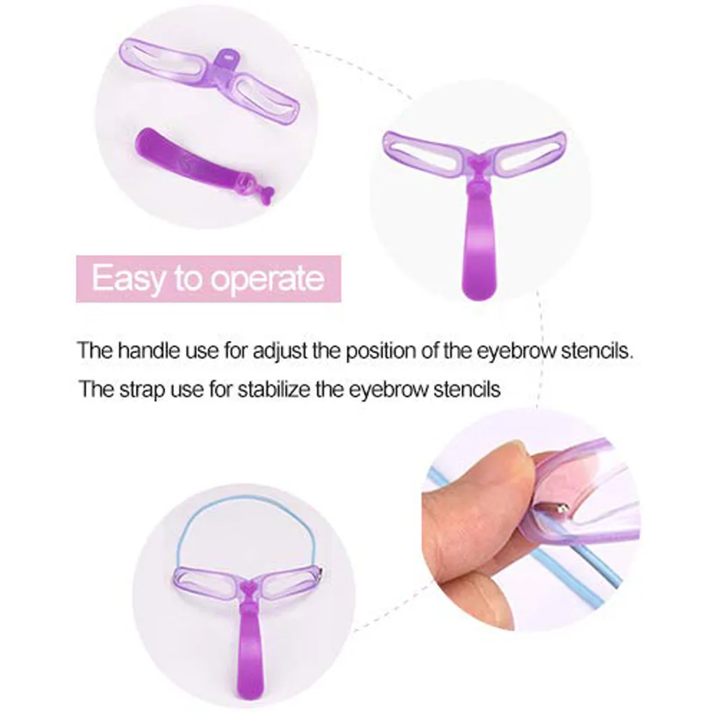 Eyebrow Stencil 8 Styles Shapes DIY Grooming Kit Shaping Templat Template Card Easy Makeup | Красота и здоровье