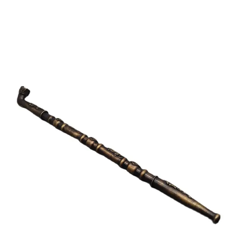 

Chinese Old Bronze Statue Old Copper Cigarette Rod