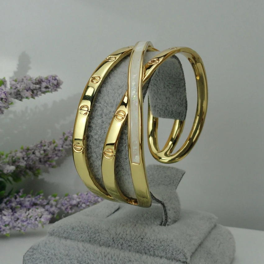 Yuminglai 24K Дубай золотые браслеты модный большой браслет FHK8686|Ювелирные наборы| |