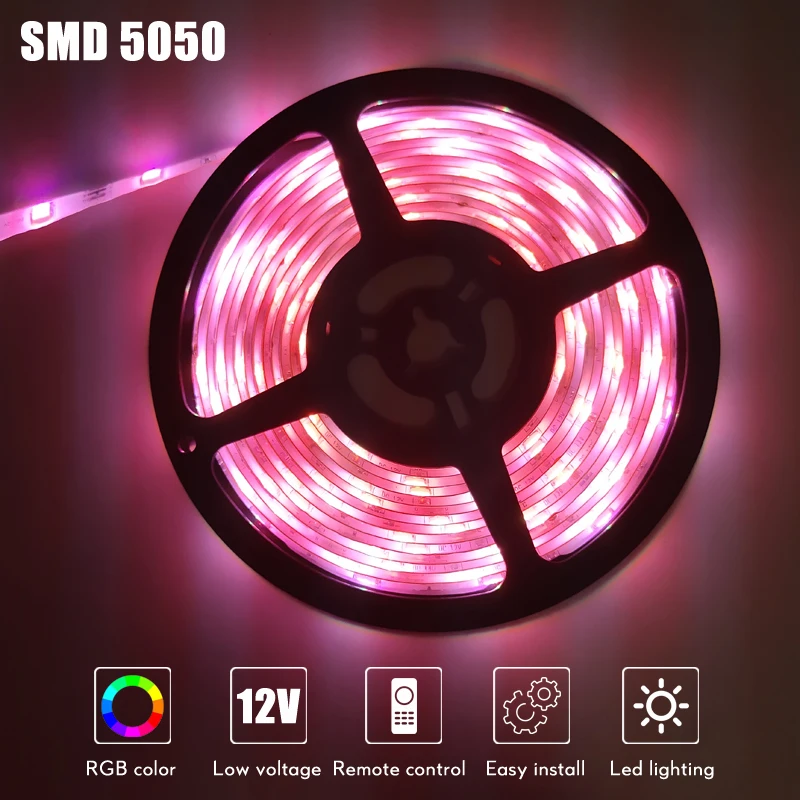 

Bluetooth LED Strip RGB 5050 Led Light Tape SMD 2835 DC12V LED Light 5m 10m 15m Diode Ribbon Flexible with IR Bluetooth Remote