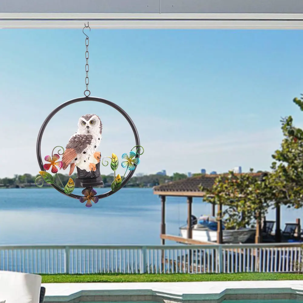 

Solar Garden Decorative Lights Outdoor LED Hanging Landscape Tree Light Owl Solar Lamp for Pathway Yard Christmas Decoration