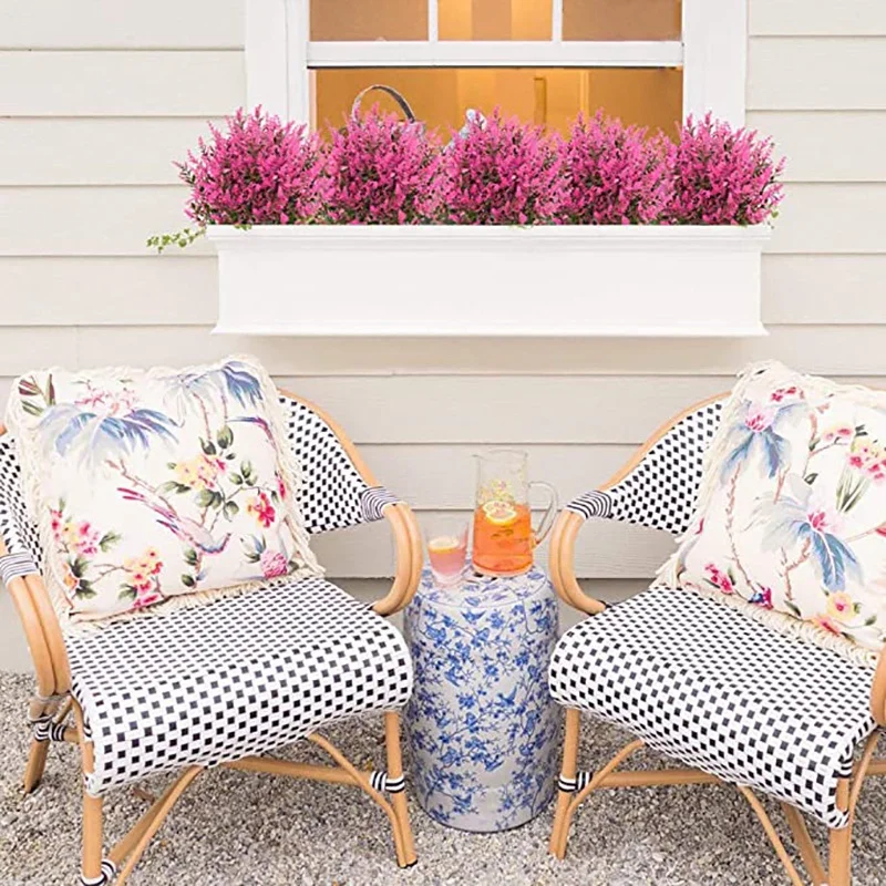 8 Пряди ков искусственных цветов лаванды уличные искусственные цветы не