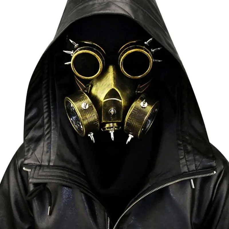 

Halloween Gas Mask Steampunk Gas Mask Spikes Skeleton Dead Mask Cosplay Props