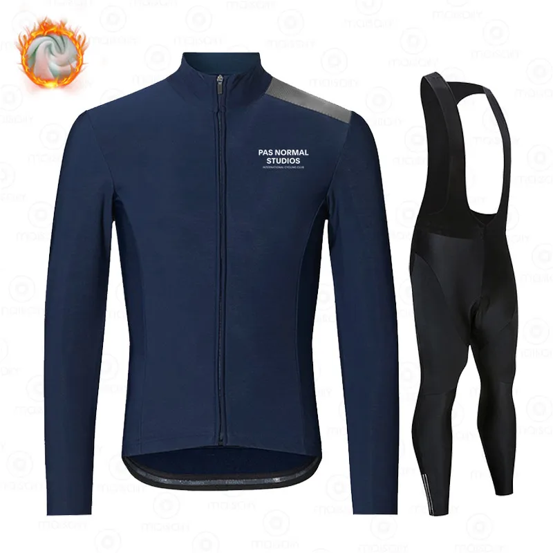 

New 2022 PNS Team Winter Cycling Clothing Set Thermal Fleece Cycling Jersey Set Bike Maillot Men Bicycle Clothes Roupa Ciclismo