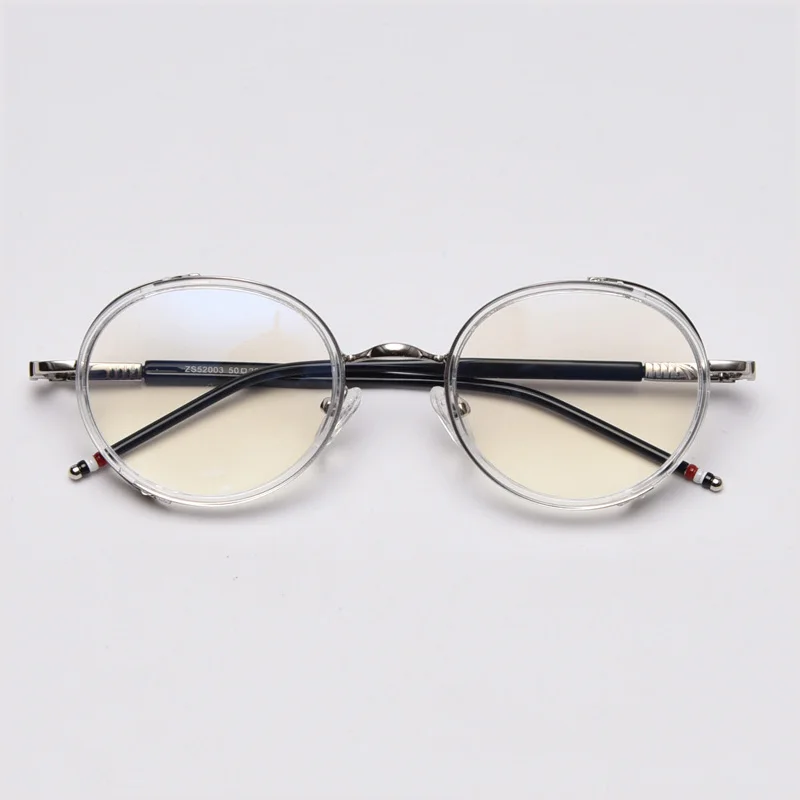 Винтажные прозрачные круглые очки для женщин и мужчин оптические оправа с