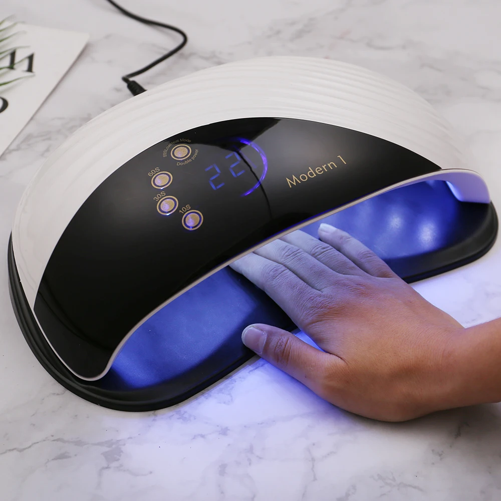 

2022new New Modern Whale Scale Design Nail Dryer Machine Large LCD Screen Autosense Nail Lamps 42 Leds Quick Drying UV LED Lamp