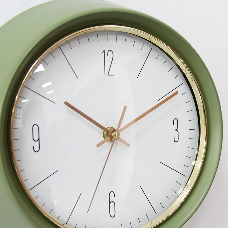 Настенные часы в скандинавском стиле SC545 зеленые 3d-часы с современным дизайном