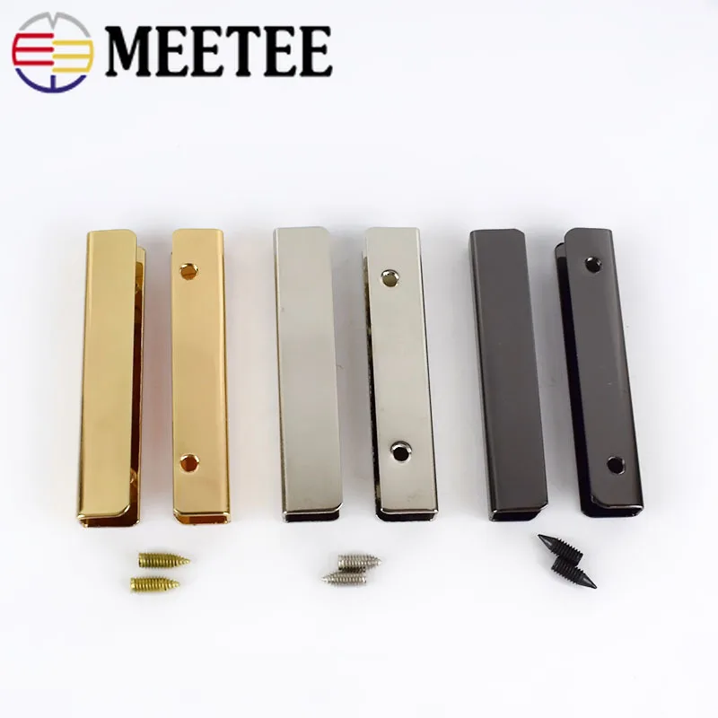 Meetee 5 см сумка Угловые винты зажим края протектор металлические пряжки кошелек