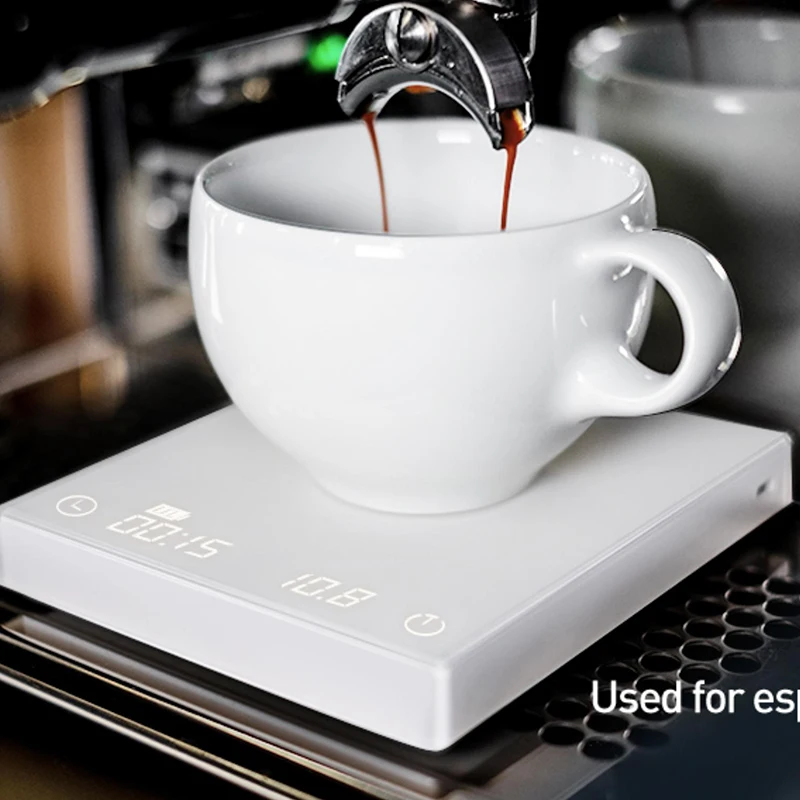 Timemore-b&aacute;scula de cocina B22, balanza b&aacute;sica de caf&eacute; con espejo negro + nueva actualizaci&oacute;n USB, balanza electr&oacute;nica inteligente de pesaje y temporizador-2