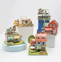 paper 3d hand assembled building model educational toys children parent child handmade diy jigsaw toy gift