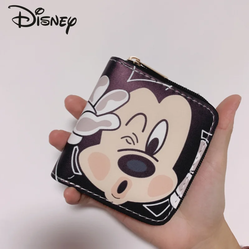 

Disney New Cartoon Cute Mickey Minnie Fashion Ladies Wallet PU Zipper High Quality Multi-card Slot Luxury Student Coin Purse