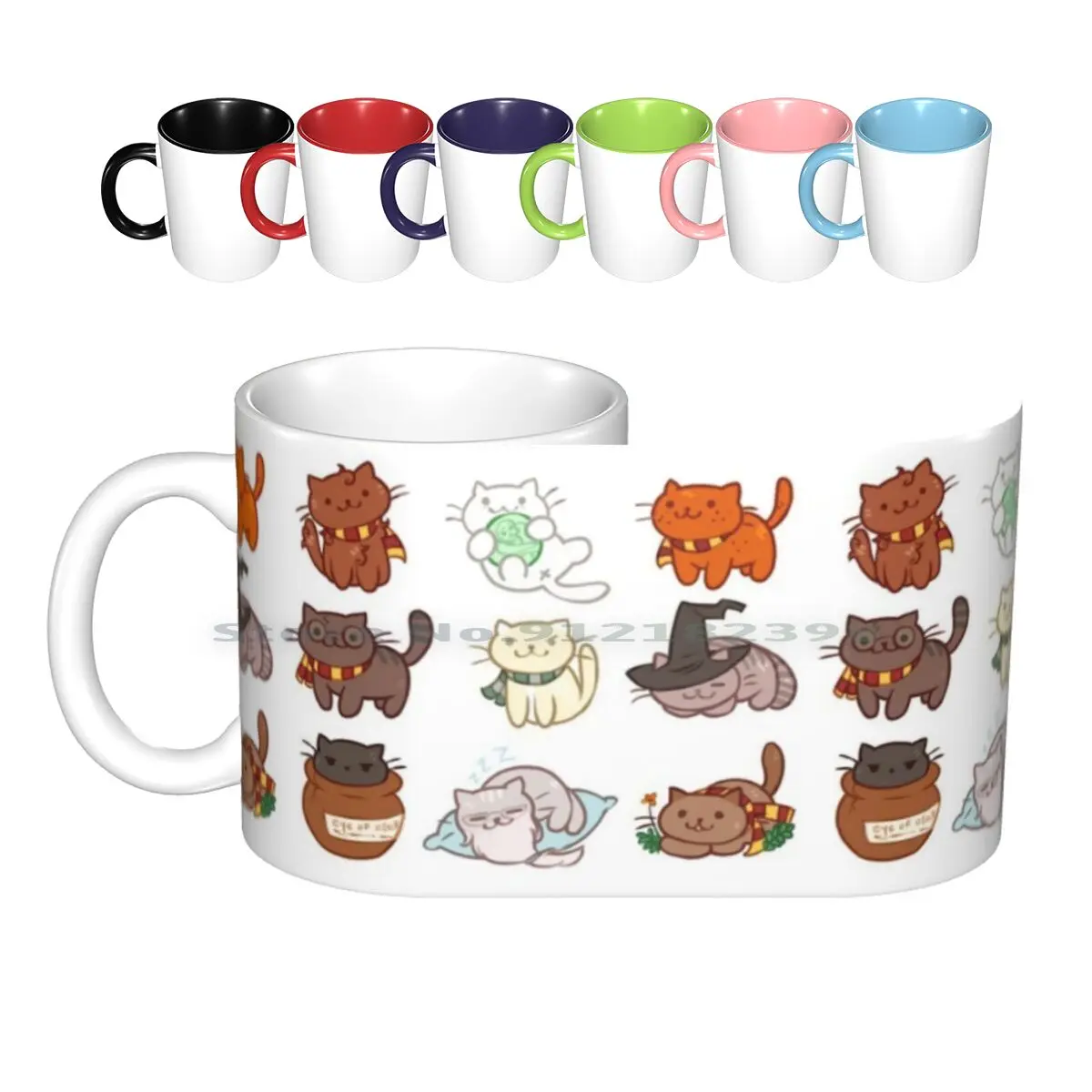 

Hairy Pawtter Ceramic Mugs Coffee Cups Milk Tea Mug Neko Atsume Cats Cute Draco Malfoy Creative Trending Vintage Gift Bottle Cup