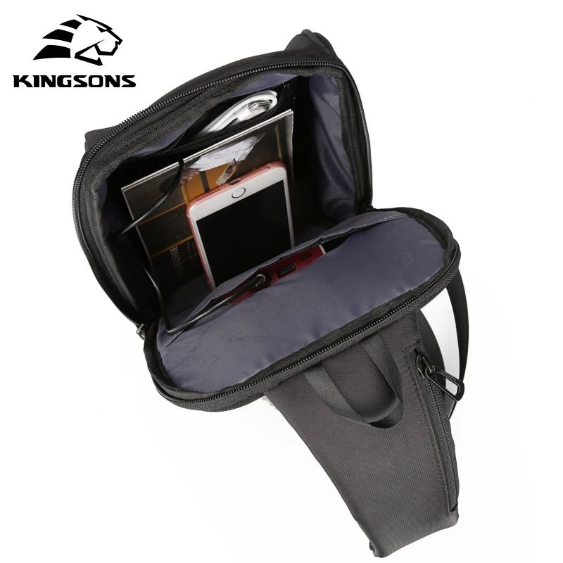 kingsons hot chest bag new anti thief crossbody bag water repellent shoulder bags 10 inch ipad fashion bags free global shipping