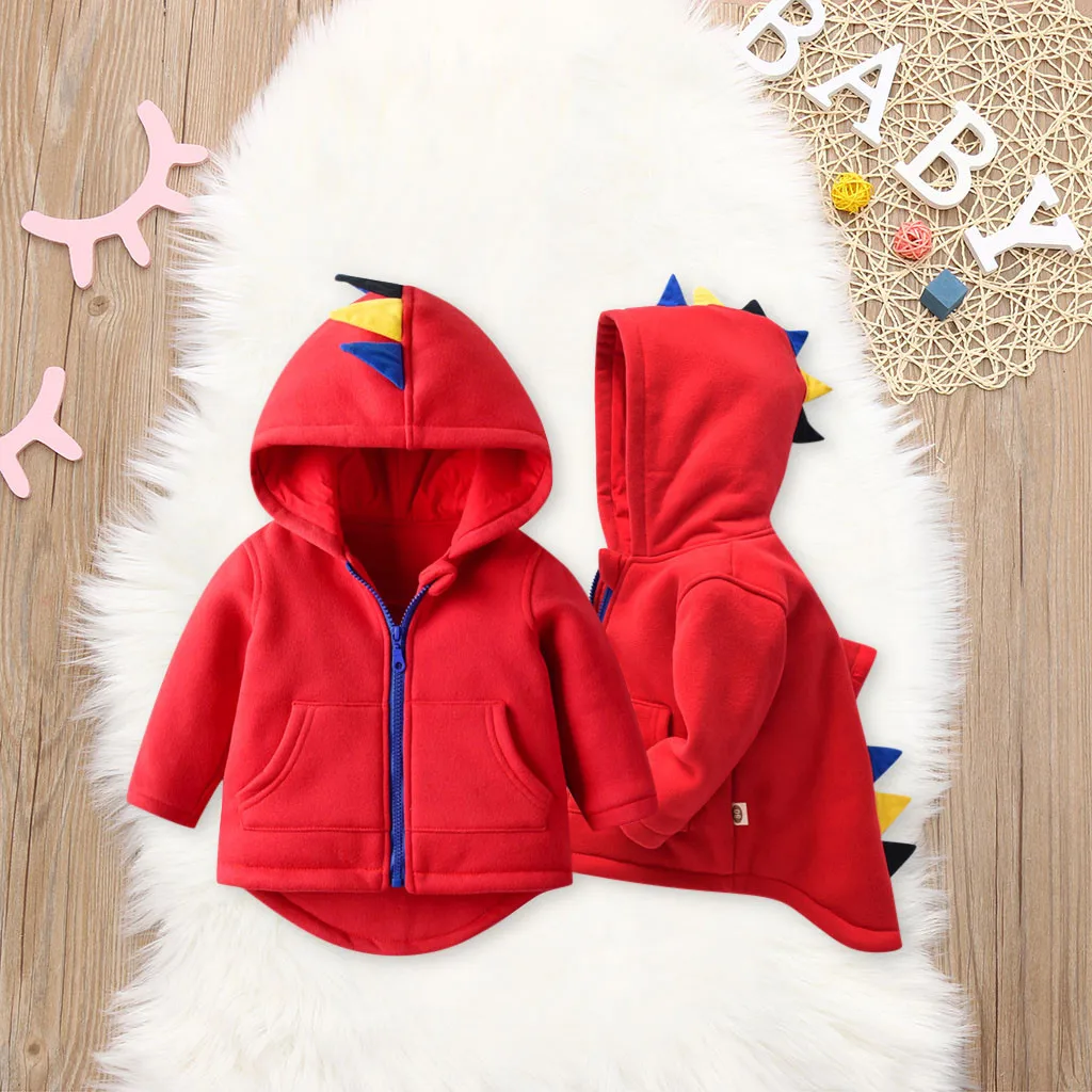 Детский свитер для маленьких мальчиков и девочек пуловер с принтом динозавра