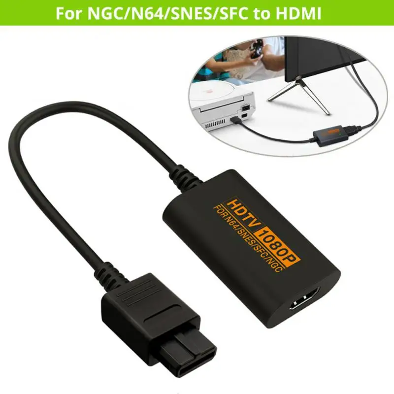 For NGC/SNES/N64 To HDMI-compatible Converter Adapter For Nintend 64 For GameCube Plug And Play Full Digital Cable Accessories images - 6