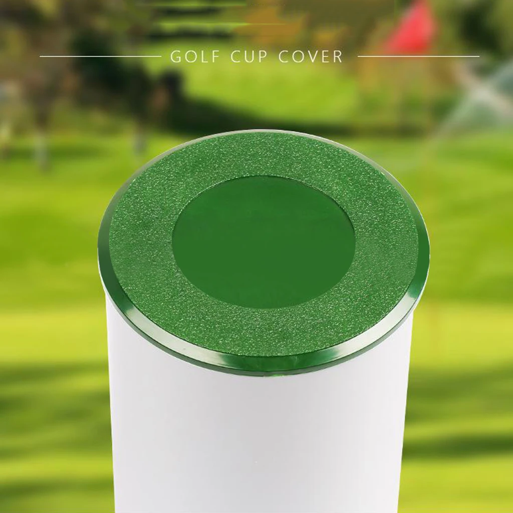 

Golf Cup Cover, Putting Hole Cup Protective Lid Golf Practicing Training Aids for Outdoors Golf Course Golfing