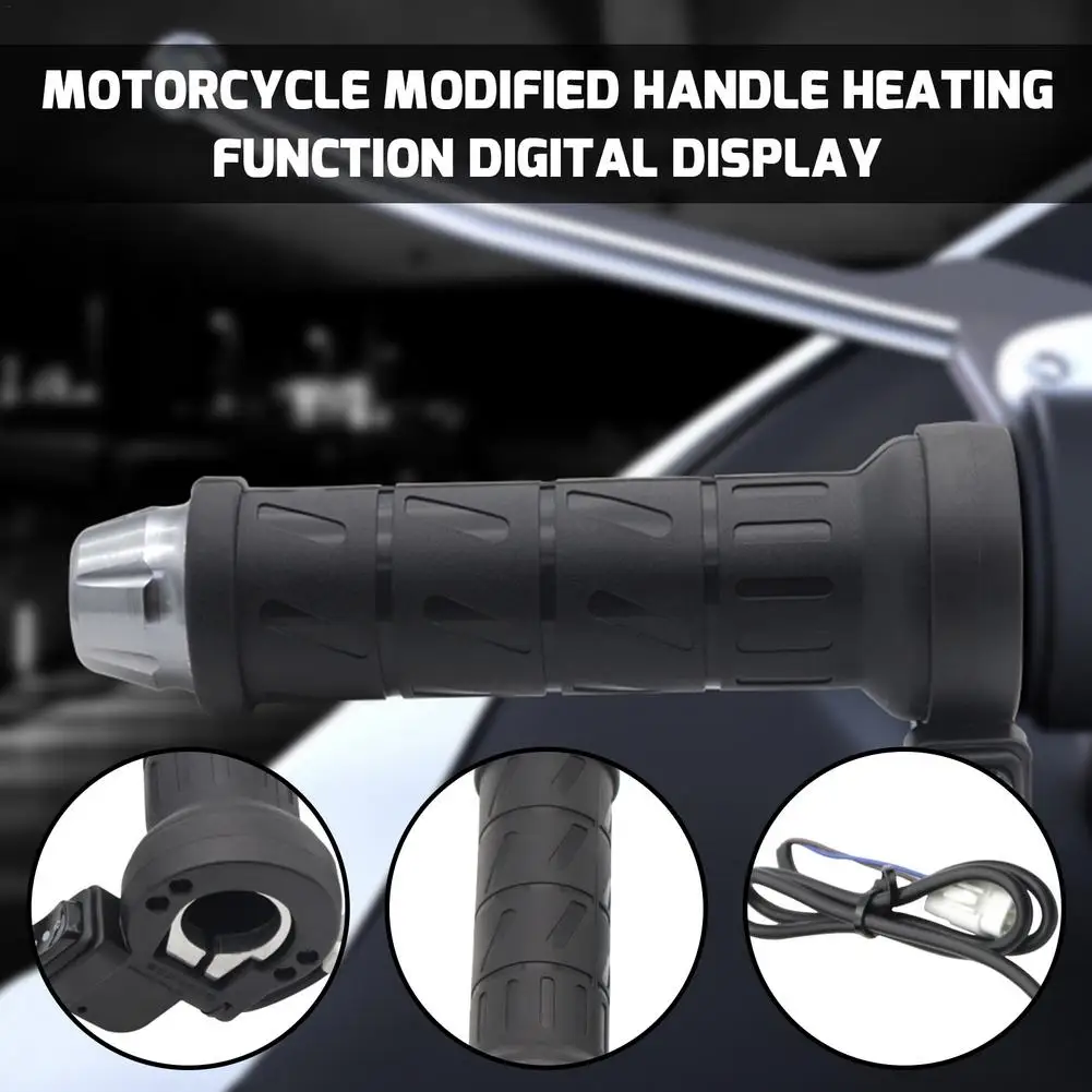 

Motorcycle Handlebar Heated Pad 12V USB Socket Universal Inserts Handlebar Hand Warm Set Motorbike Handlebars Grips Handle Cover