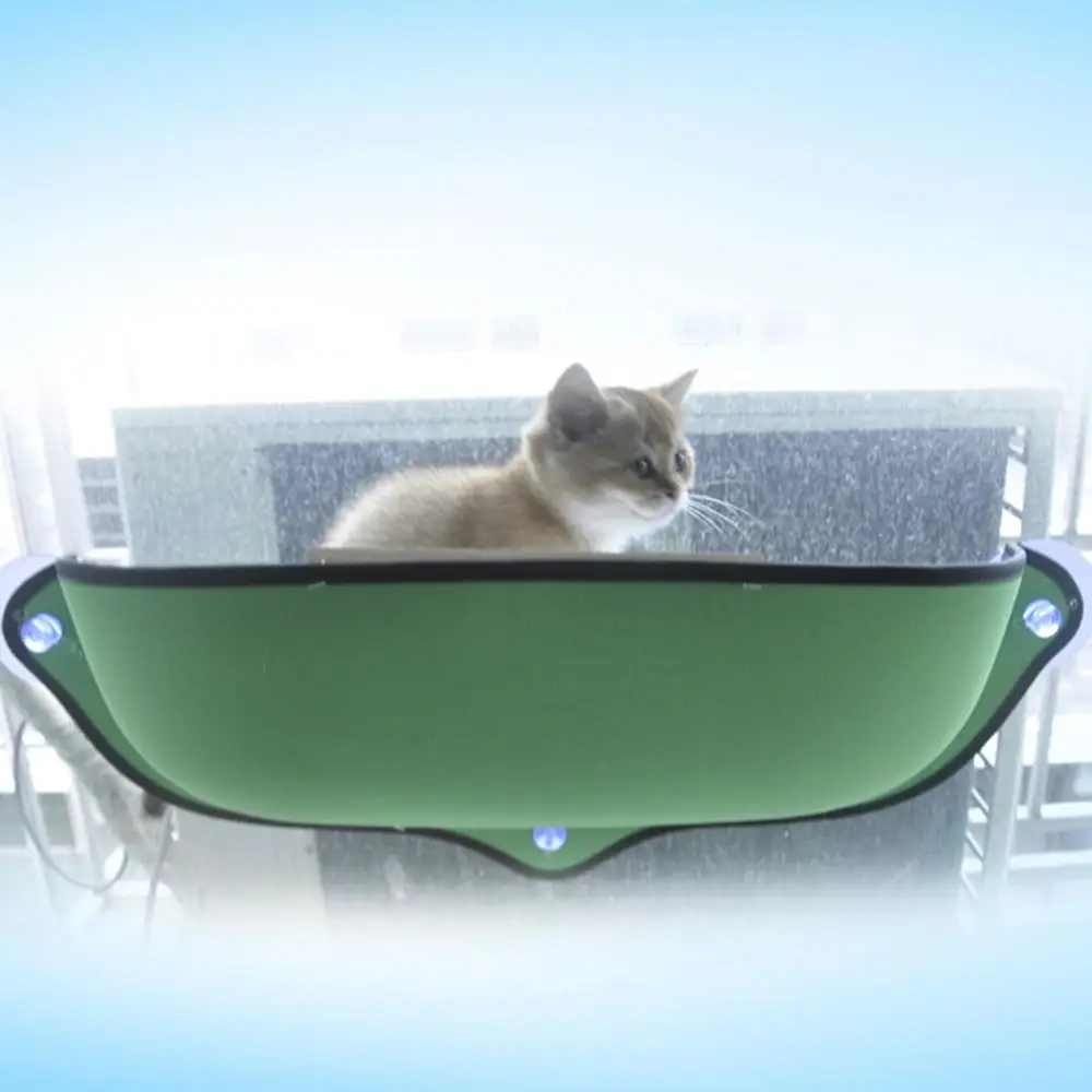 

Cat Hammock Bed Kitten Half Circle Mount Window Suction Cup Padded House Washable Pet Supplies Ship from USA