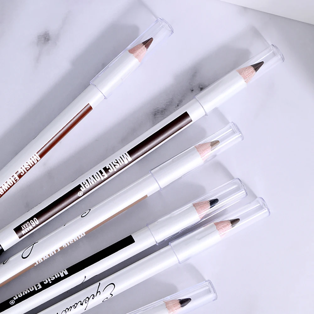 Карандаш для бровей автоматический матовый водостойкий с кисточкой 5