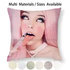 Симпатичный чехол-подушка для девочек, наволочка из хлопка и льна для девочек