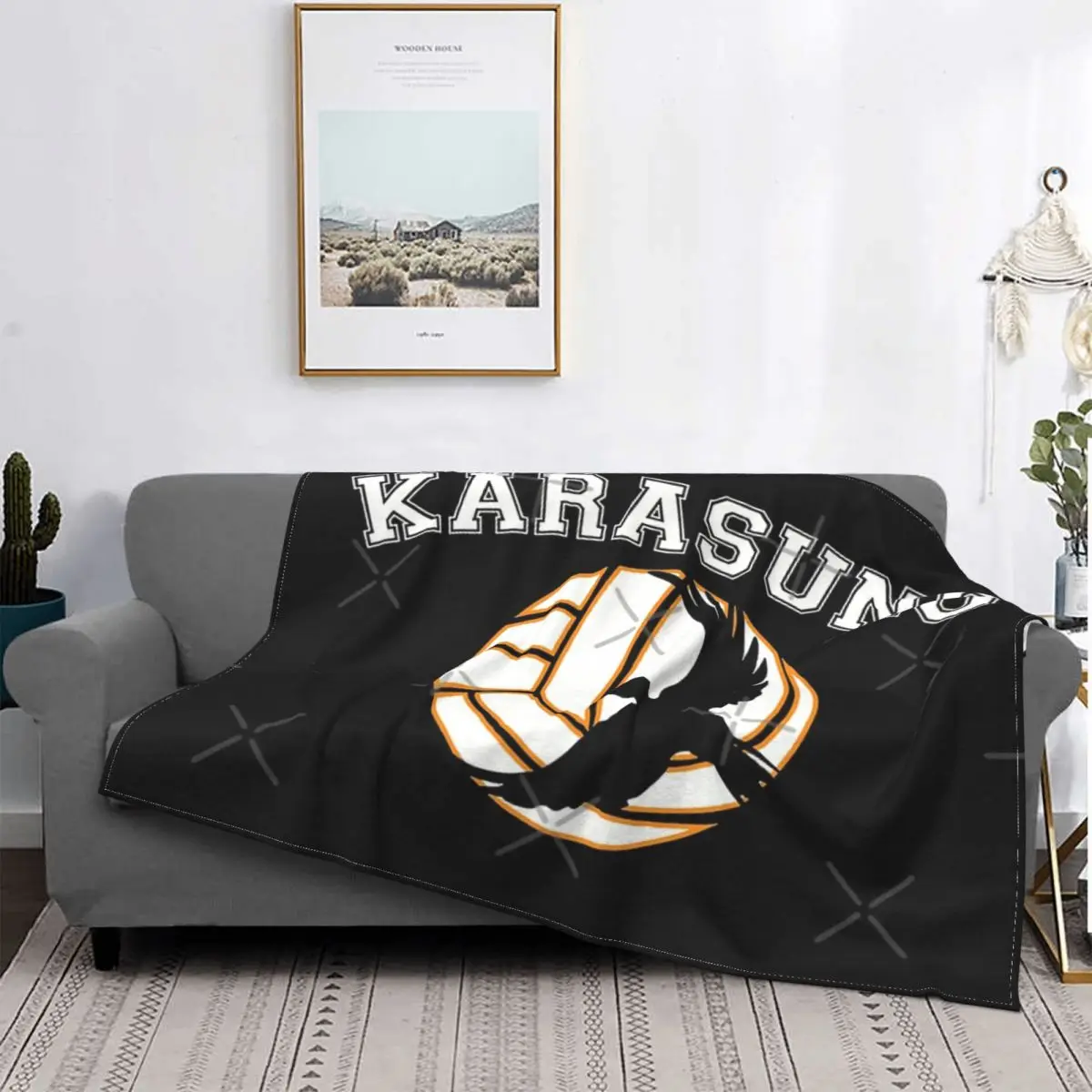 

Одеяло Karasuno, покрывало для кровати, искусственное аниме плед, толстовка, покрывало на кровать